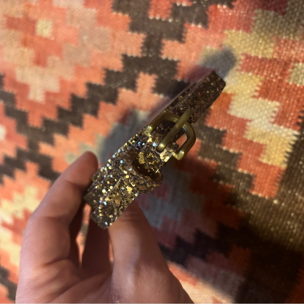 J. Crew Glittering Brown Women's Belt